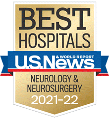 USNWR best hospitals in neurology neurosurgery 2021-2022 badge