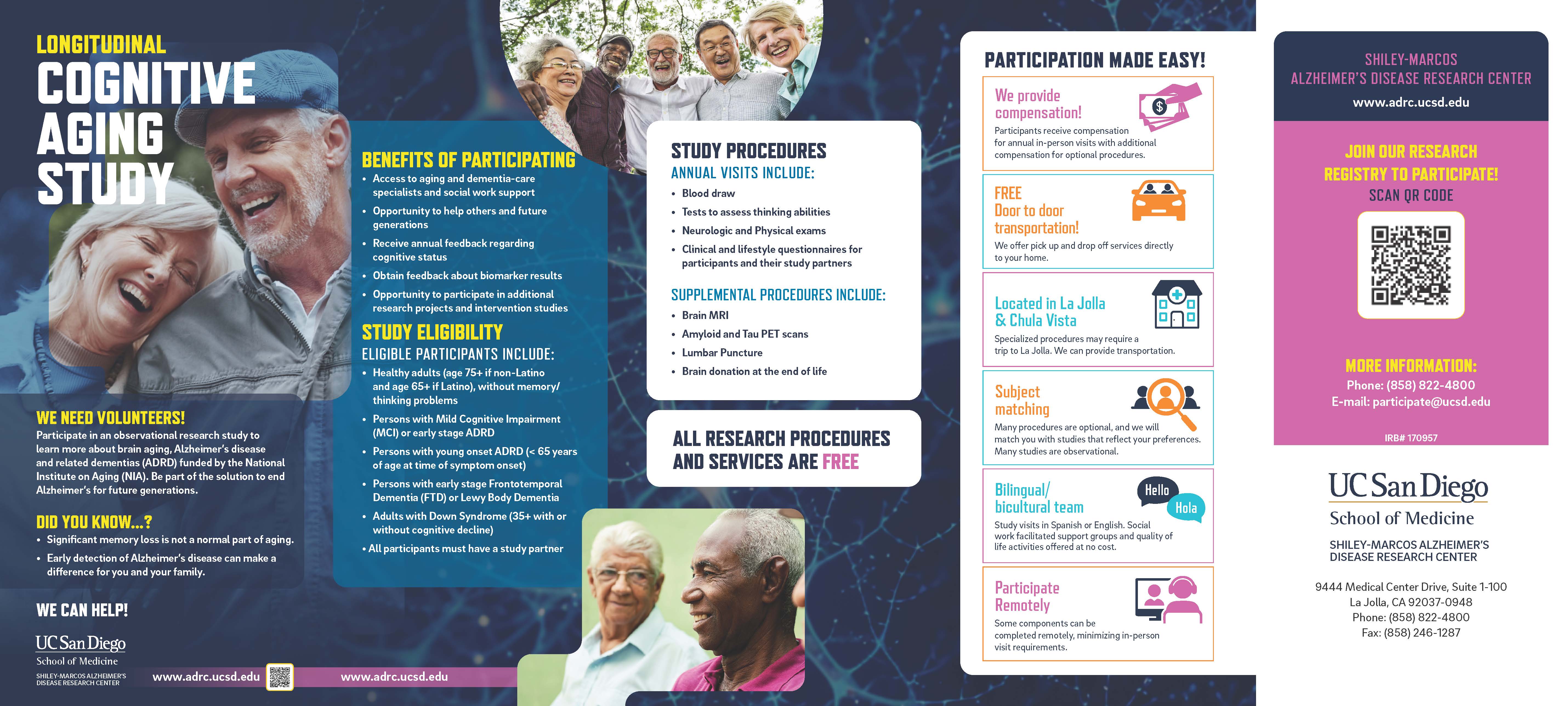 ADRC longitudinal study brochure english