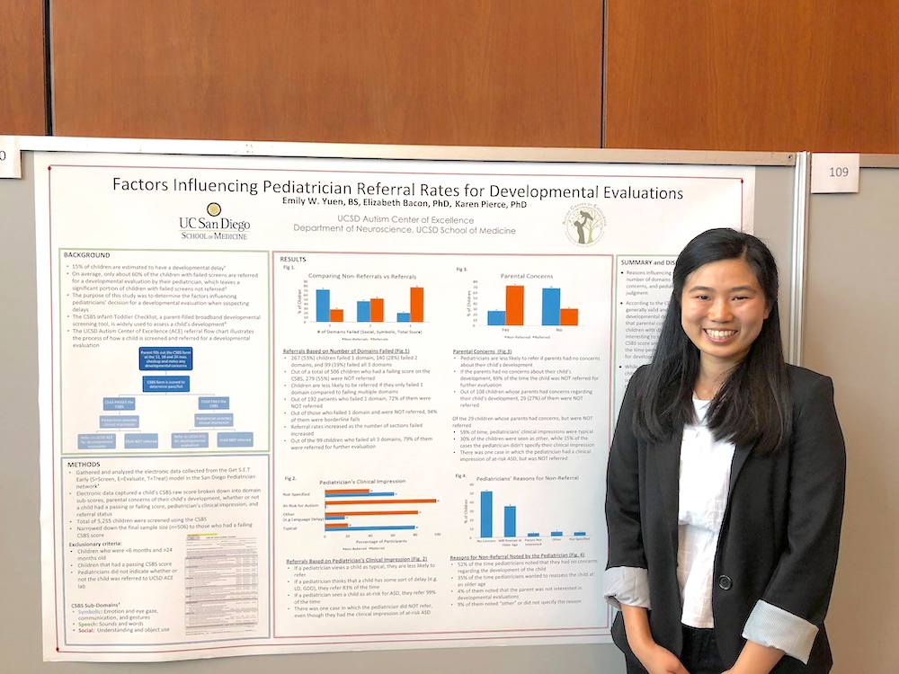 Emily Yuen at UCSD Public Health Day, April 2018