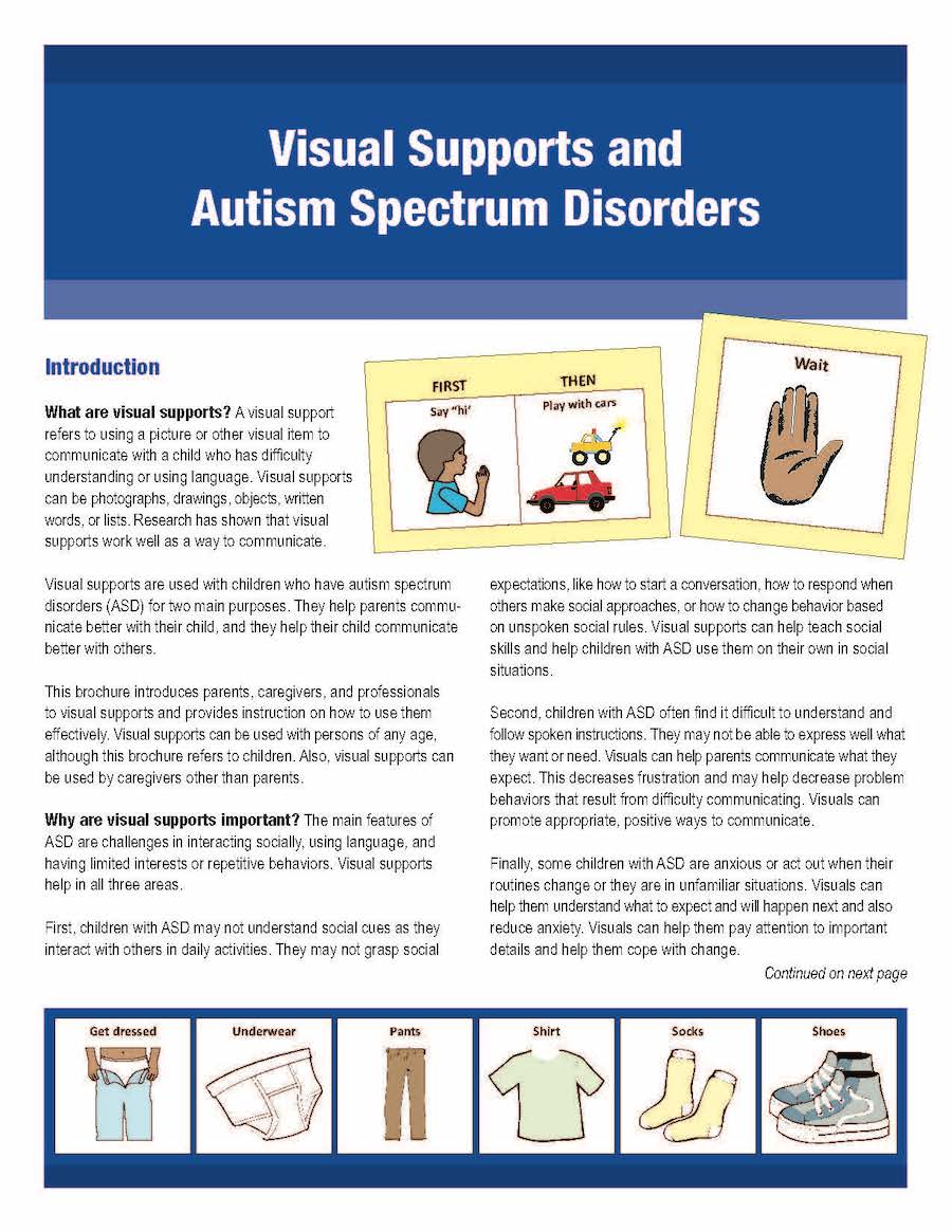 Teacher Manual: Visual Supports and Autism Spectrum Disorder