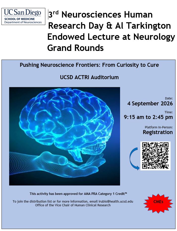Registration Flyer - 3rd Neurosciences Human Research Day